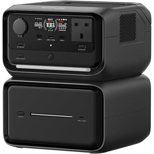 EcoFlow RIVER 3 Max Plus – Portable Power Station (858Wh, 600W – River 3 plus + Extra Battery EB600) KES 78,999