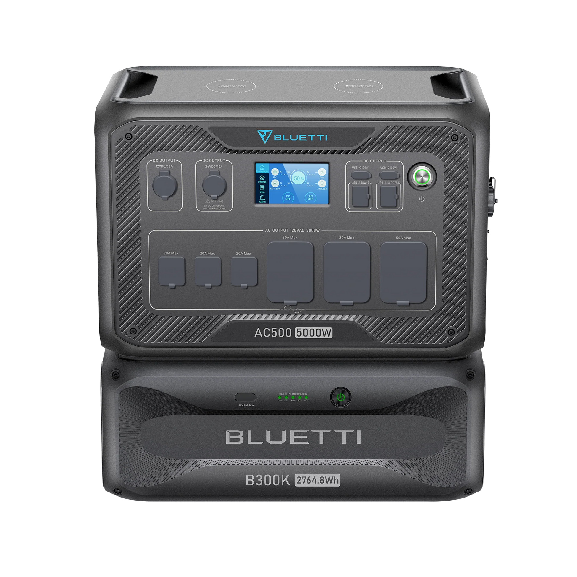 Everglow Tech BLUETTI AC500 + B300K Home Battery Backup
