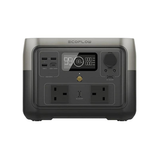 EcoFlow RIVER 2 Max – Portable Power Station (500W, 512Wh) – ZMR610-B-UK